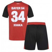 Bayer Leverkusen Granit Xhaka #34 Hjemme Trøje Børn 2024-25 Kortærmet (+ Korte bukser)